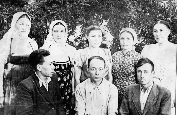 Коллектив районной газеты, 1955 год.